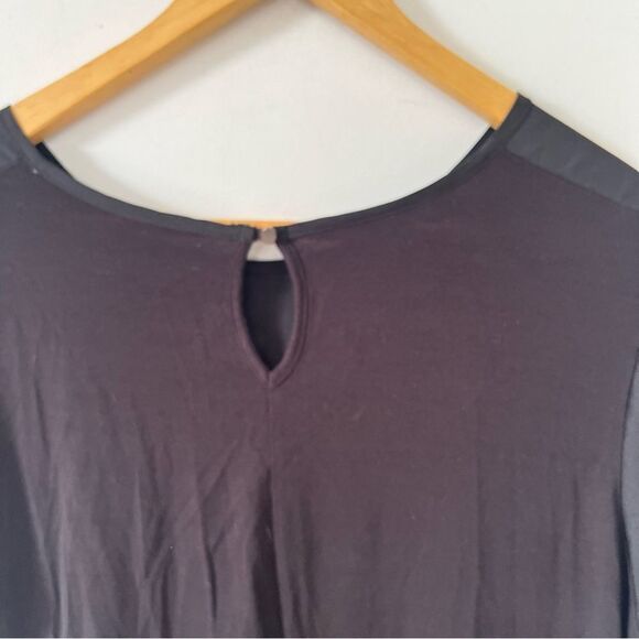 Mataphor‎ Black Cap Sleeve Round Neck Blouse - Picture 4 of 12